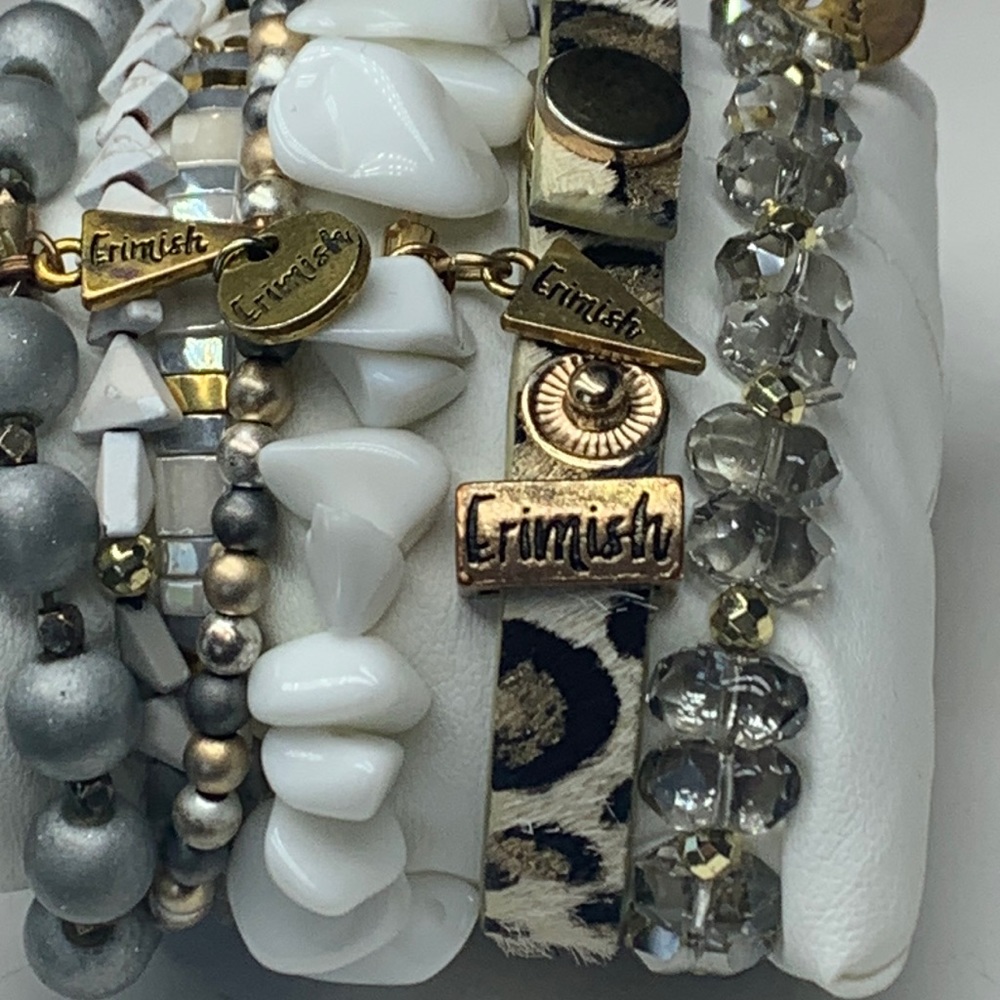 Euc Erimish Arrowhead Stack 5 Stretch Bracelets &… - image 5